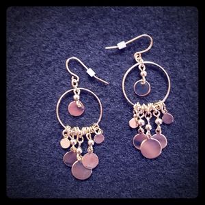 Vintage Goldtone Hoops with Dangle